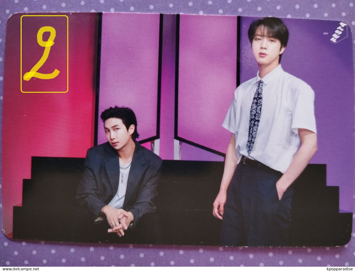 Photocard Au Choix  BTS Festa 2022 RM Jin - Varia