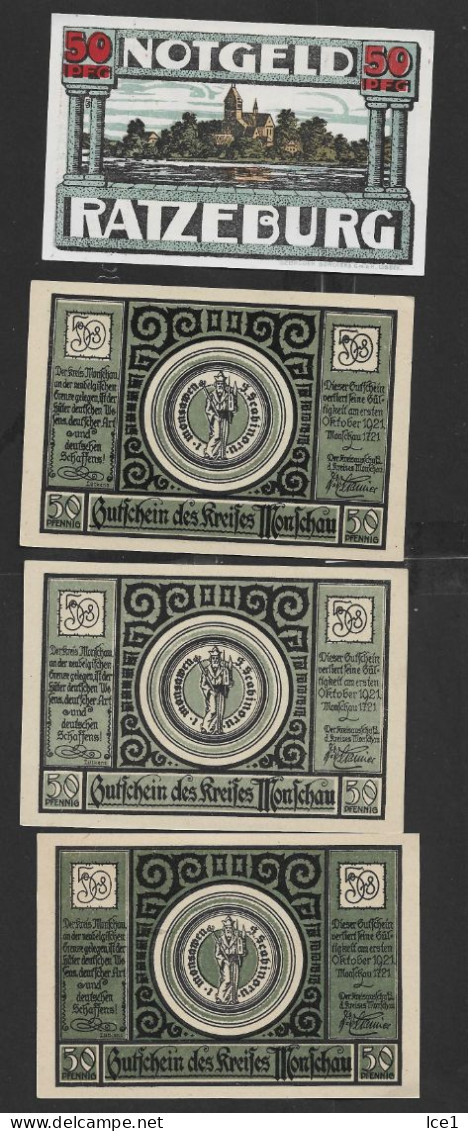 Lot A 23    12 Notgeld ALLEMAGNE  Port En Plus - Kiloware - Banknoten