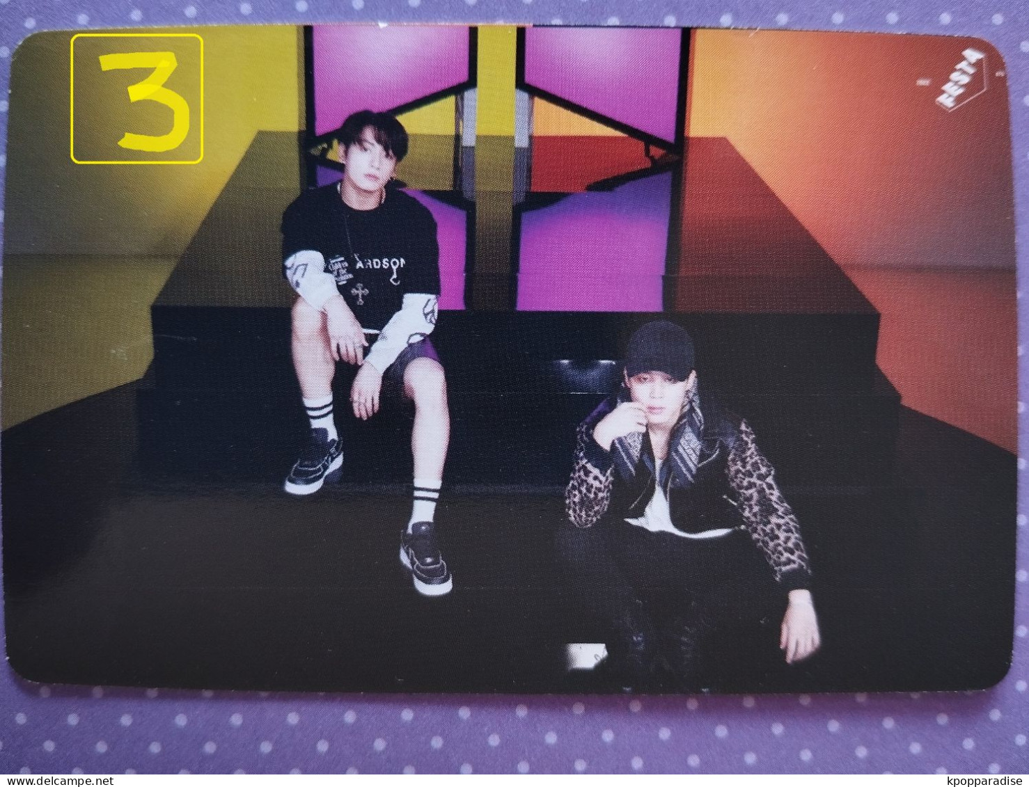 Photocard Au Choix  BTS Festa 2022 Jimin Jungkook - Objets Dérivés