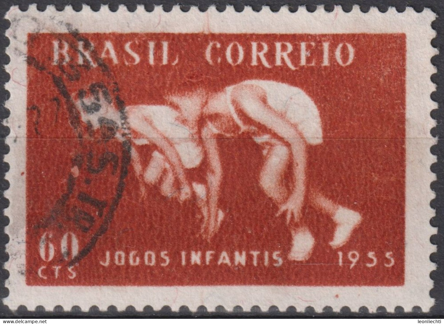 1955 Brasilien ° Mi:BR 879, Sn:BR 823, Yt:BR 605, 5th Children's Games In Rio De Janeiro, Sport - Gebraucht
