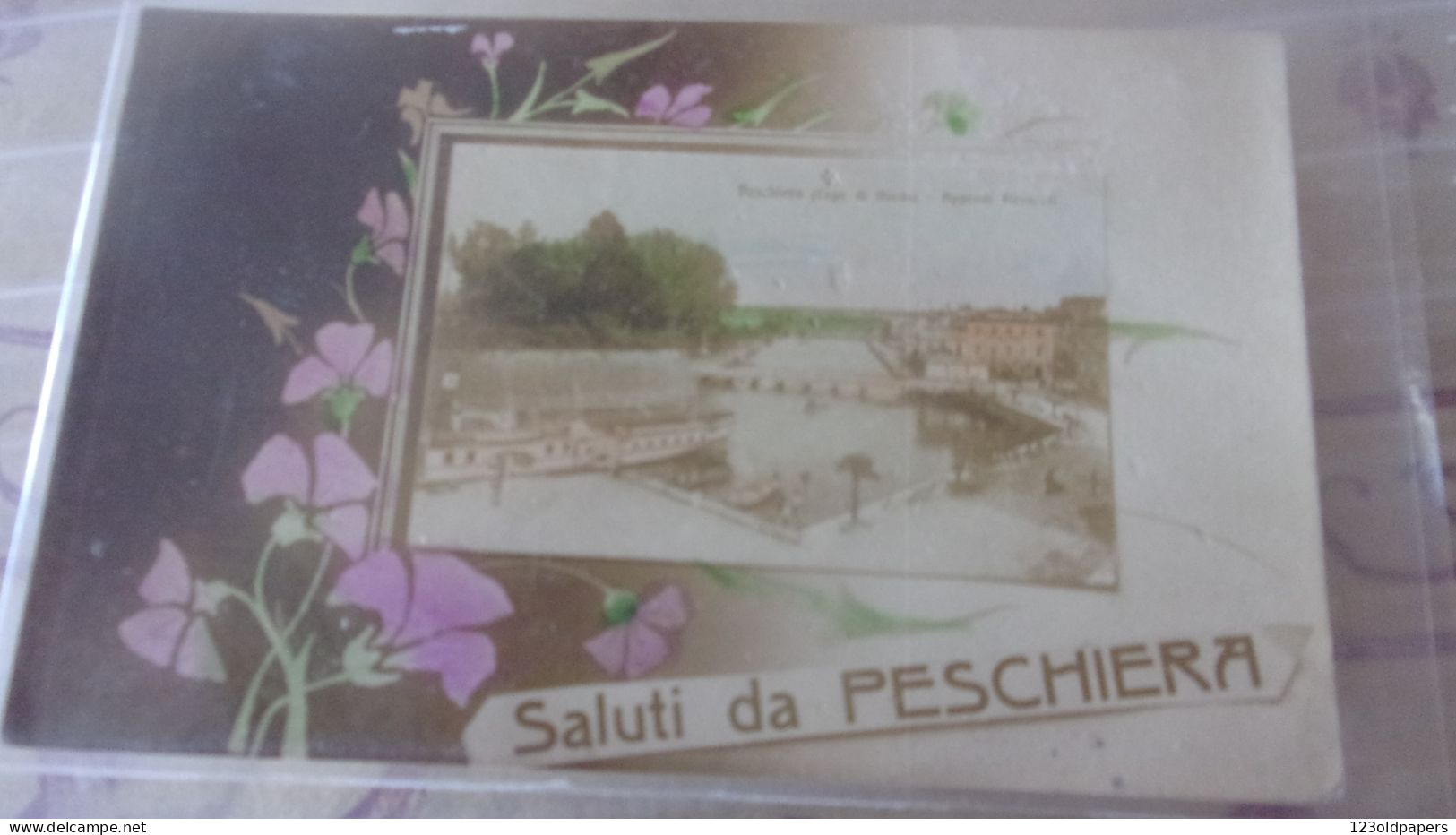 ITALIA SALUTI DA PESCHERIA  1917 - Sonstige & Ohne Zuordnung