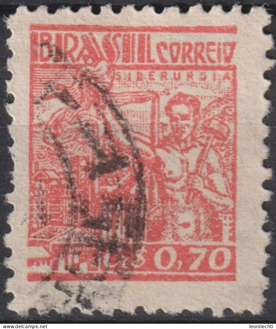 1955 Brasilien ° Mi:BR 888, Sn:BR 663, Yt:BR 465E, Steel Industry, Definitives, Cruzeiro - Gebruikt