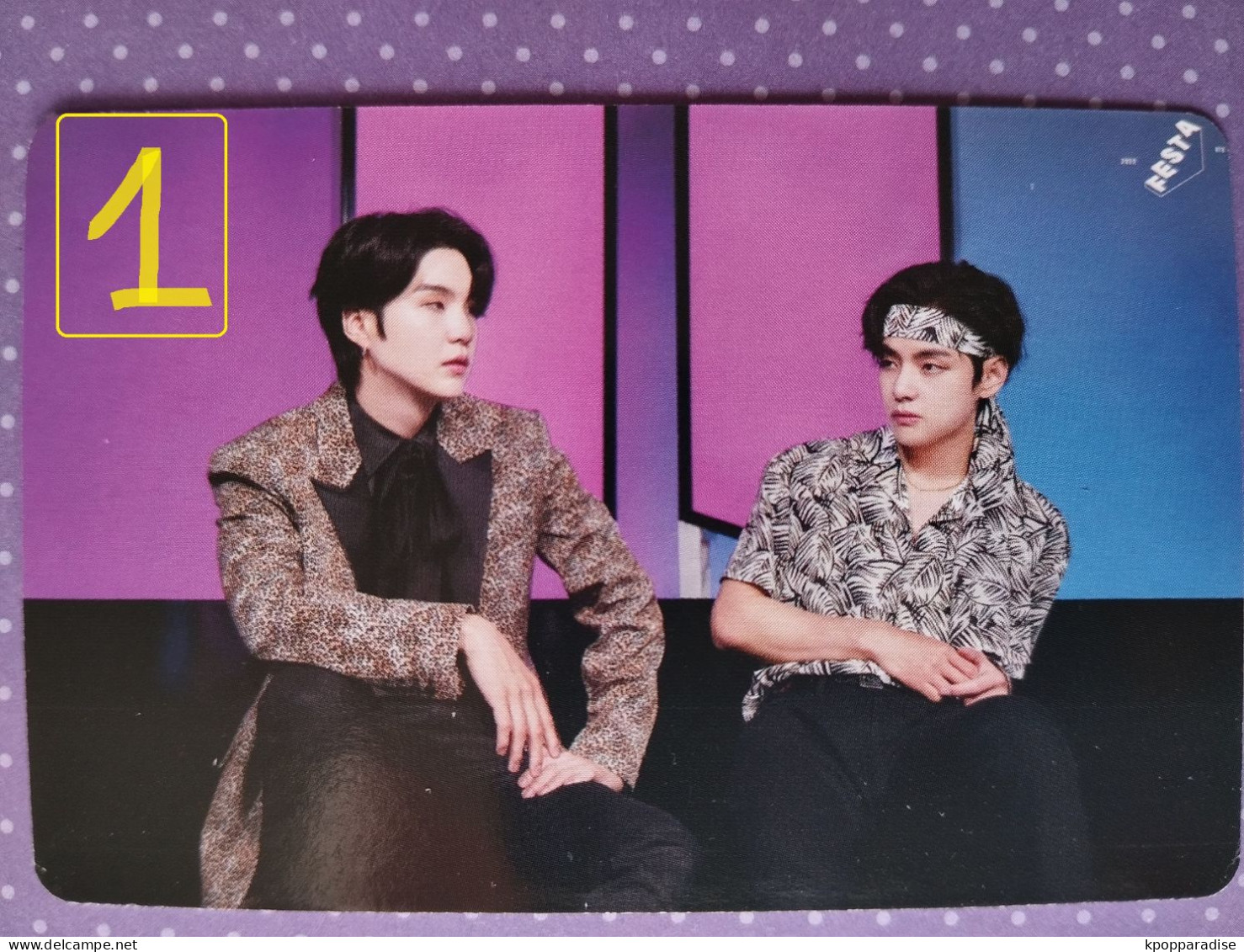 Photocard Au Choix  BTS Festa 2022 Suga V Taehyung - Objetos Derivados