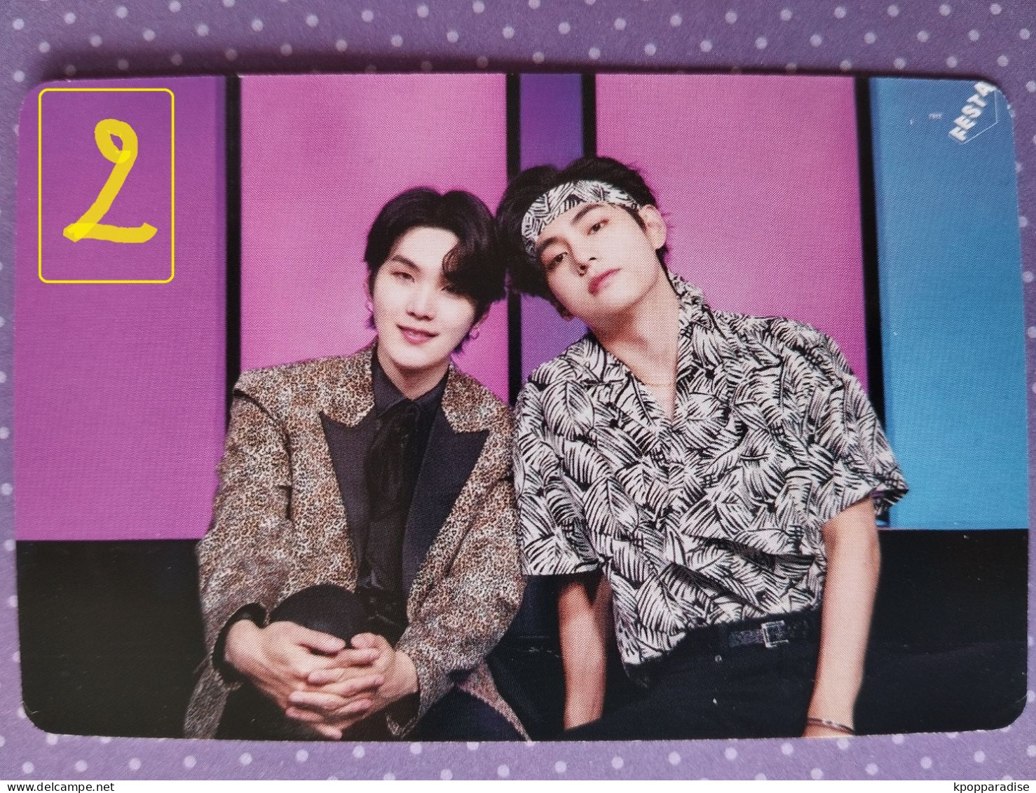 Photocard Au Choix  BTS Festa 2022 Suga V Taehyung - Varia