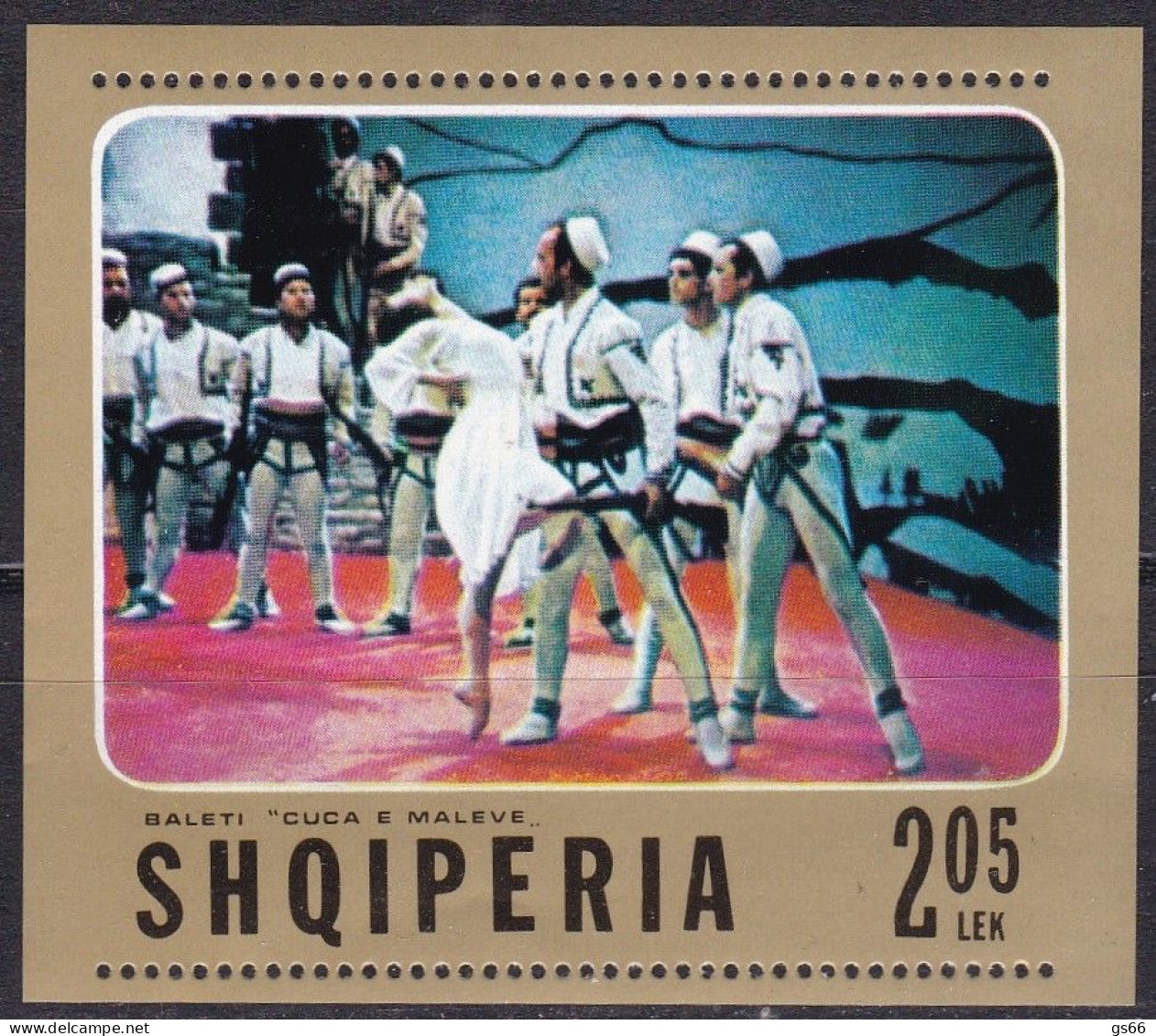 Albanien, 1976, Block 61, MNH **, Ballet - Albanie