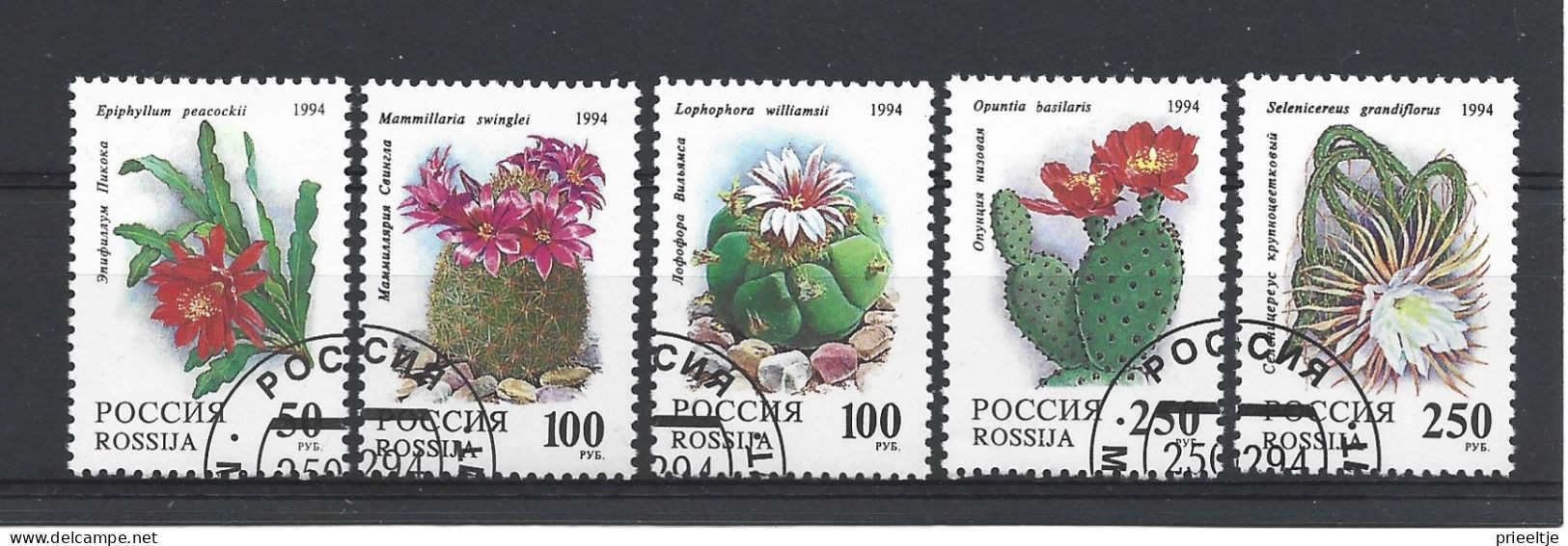 Russia 1994 Cactusses Y.T. 6052/6056 (0) - Oblitérés