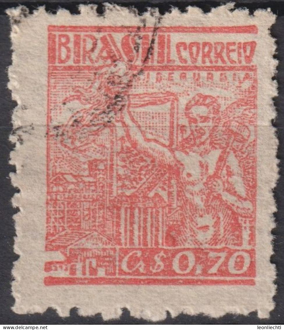 1955 Brasilien ° Mi:BR 888, Sn:BR 663, Yt:BR 465E, Steel Industry, Definitives, Cruzeiro - Gebruikt