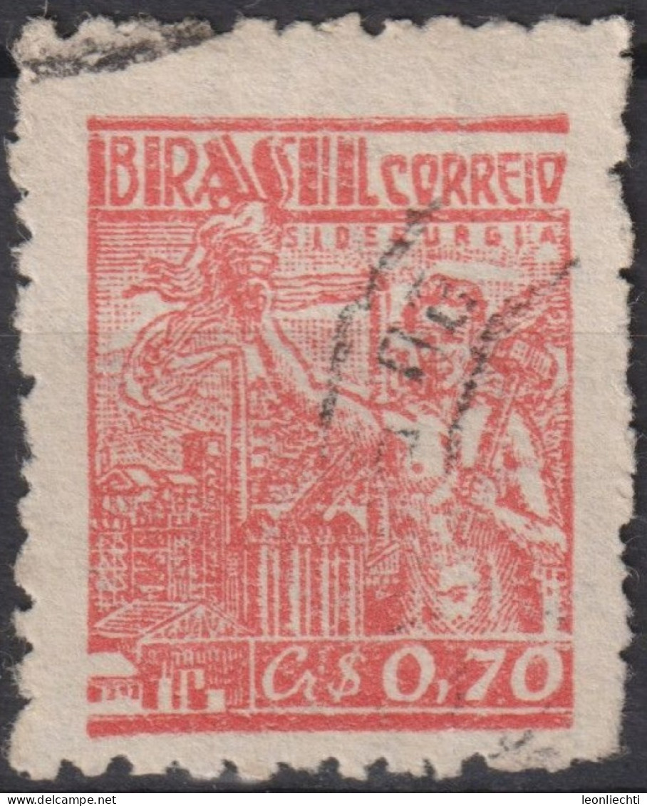 1955 Brasilien ° Mi:BR 888, Sn:BR 663, Yt:BR 465E, Steel Industry, Definitives, Cruzeiro - Gebruikt