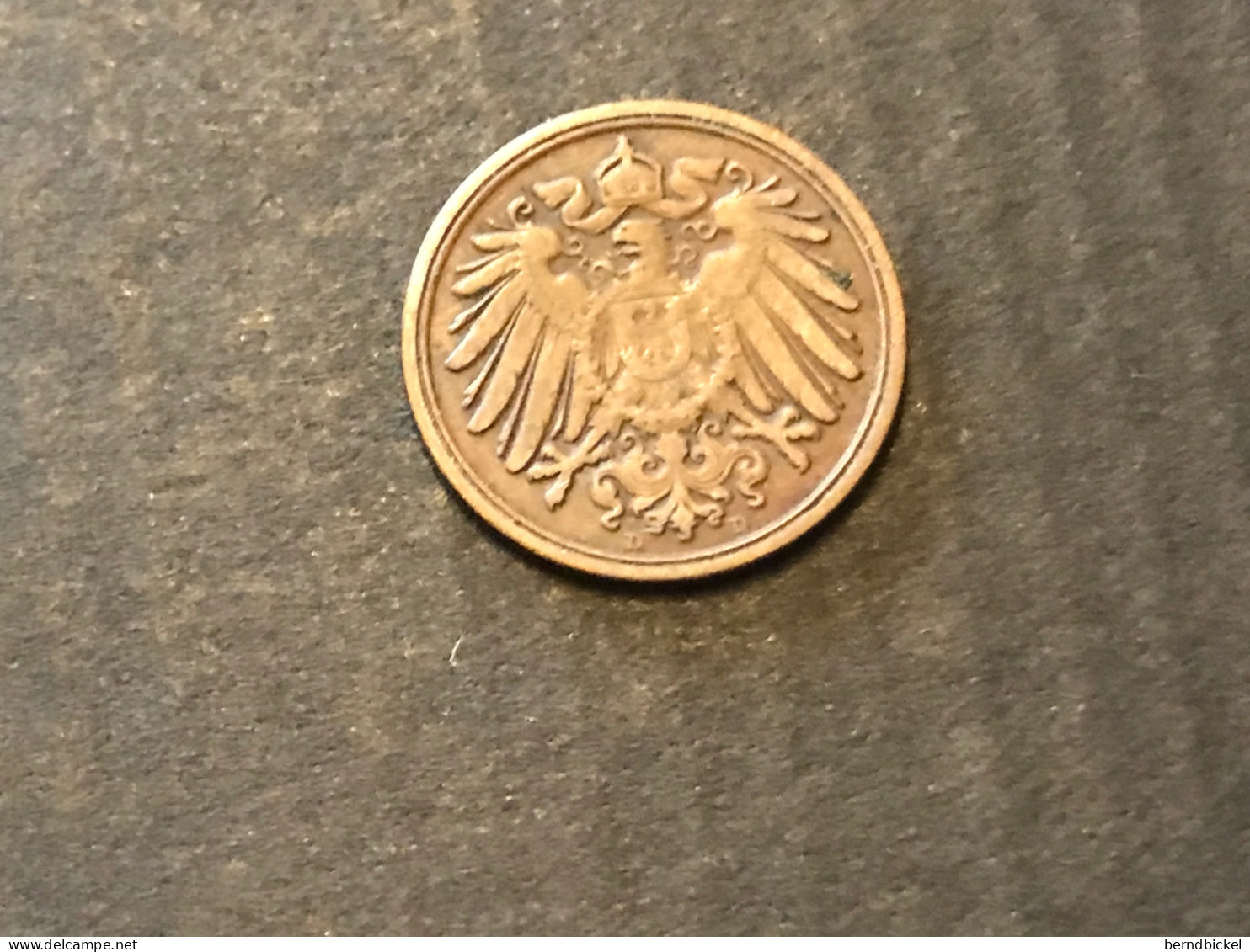 Münze Münzen Umlaufmünze Deutschland Kaiserreich 1 Pfennig 1907 Münzzeichen D - 1 Pfennig