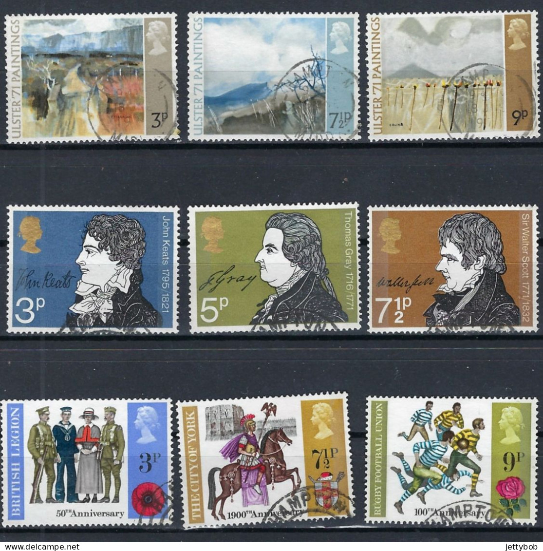 GB Complete Collection Of QEII Decimal Commemoratives 1971-1974 Used - Sammlungen