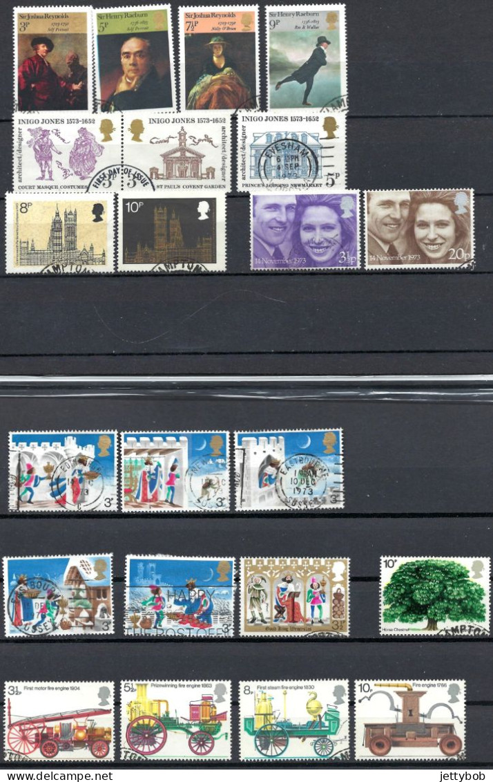 GB Complete Collection Of QEII Decimal Commemoratives 1971-1974 Used - Colecciones Completas