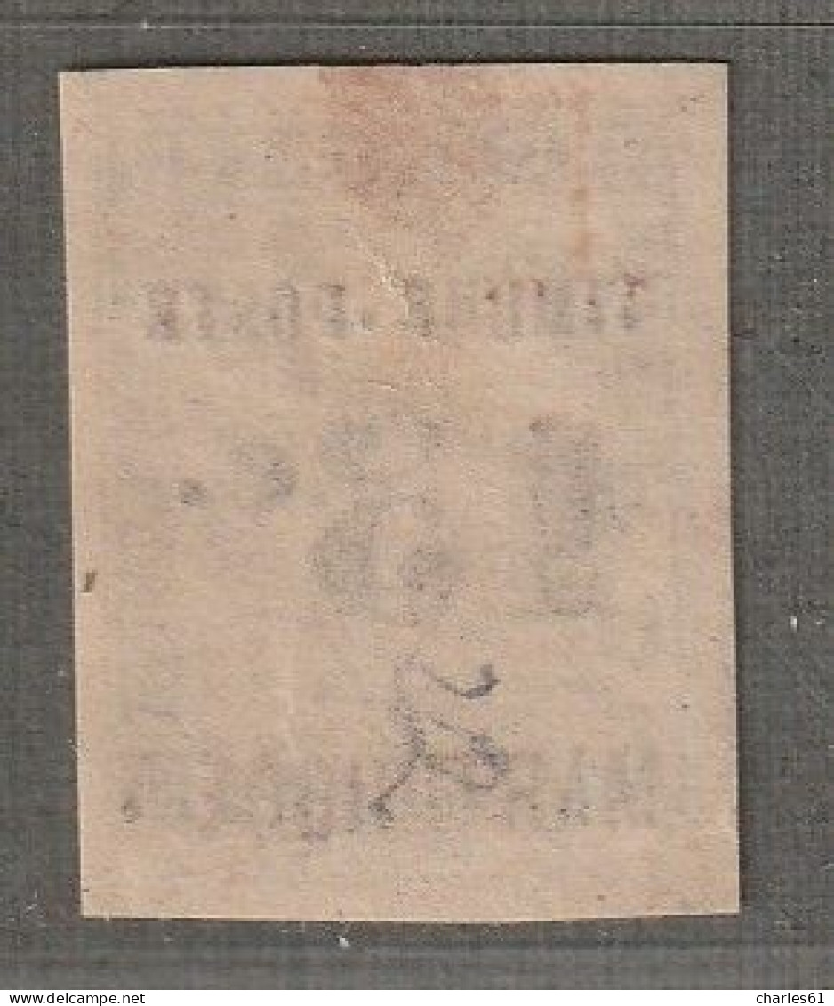 MARTINIQUE - N°22 Obl (1891-92) Timbres-taxe Surchargé : 15 Sur 30c Noir - Gebraucht