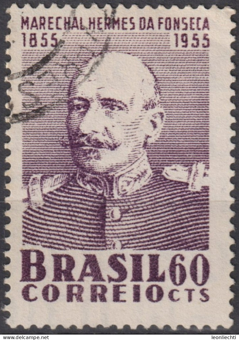 1955 Brasilien ° Mi:BR 880, Sn:BR 824, Yt:BR 606, Hermes Da Fonseca (1855-1923) - Usati