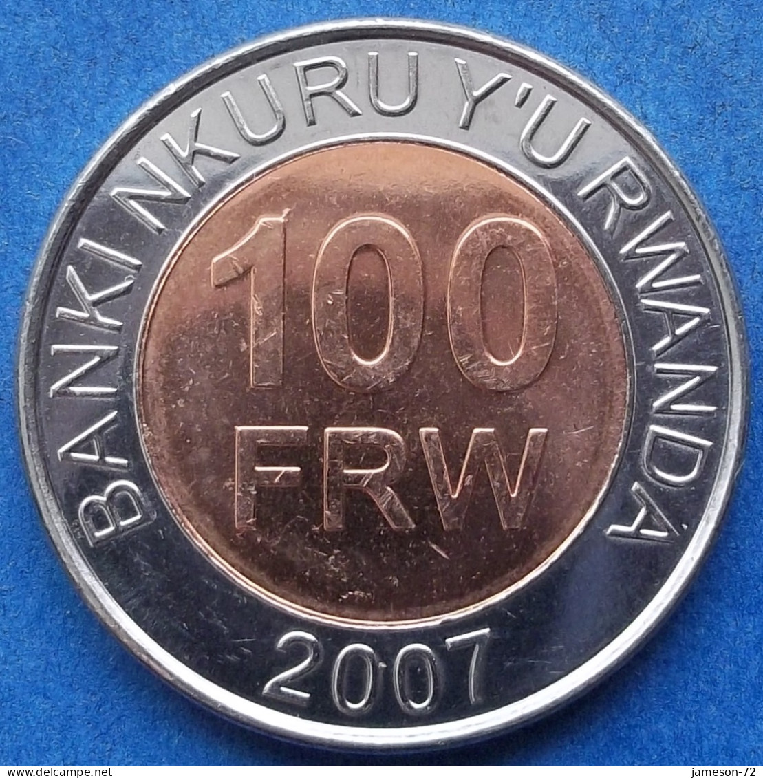 RWANDA - 100 Francs 2007 "national Arms" KM# 32 Republic (1962) - Edelweiss Coins - Rwanda