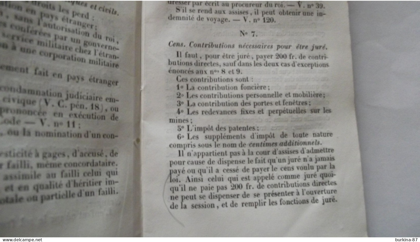 AGENDA Du JURE, 1840, Par Desisles , Limoges  Fascicule Pour Les Jurés, Dédicace D'auteur - Andere & Zonder Classificatie