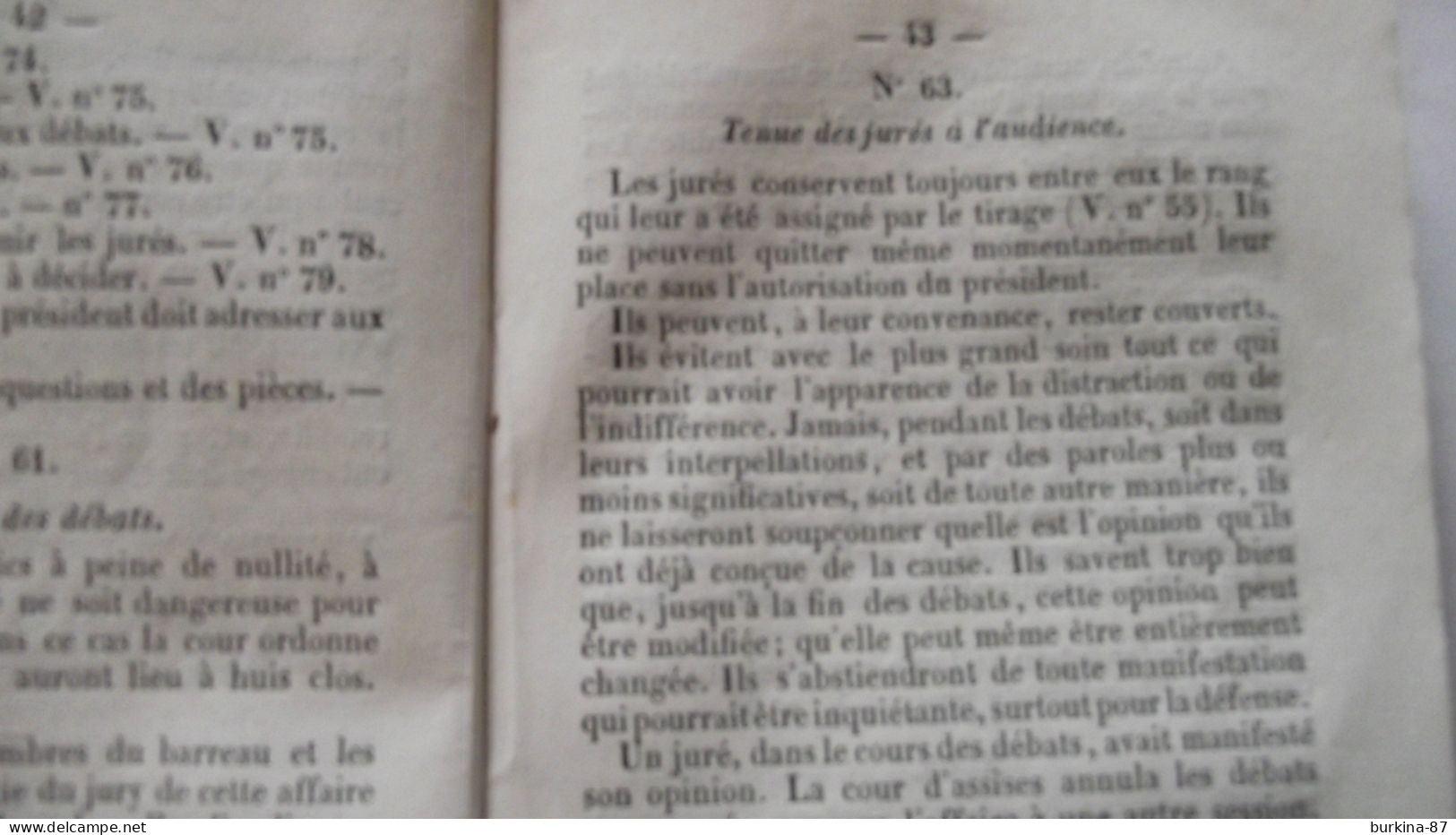 AGENDA du JURE, 1840, par Desisles , Limoges  fascicule pour les jurés, Dédicace d'auteur