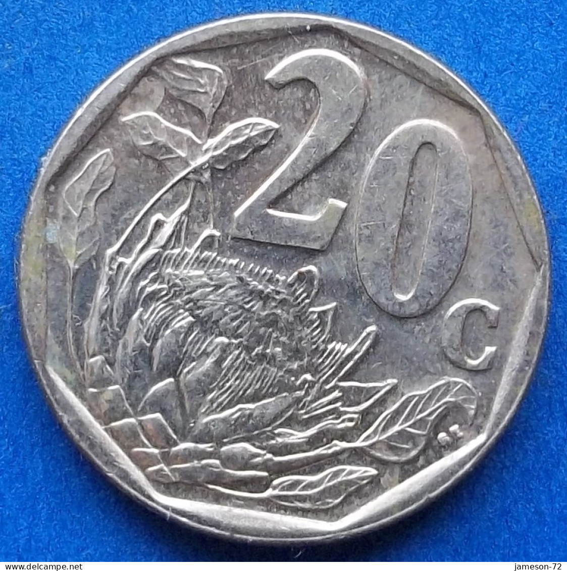 SOUTH AFRICA - 20 Cents 2021 "Protea Flower" KM# 442 Republic (1961) - Edelweiss Coins - Südafrika