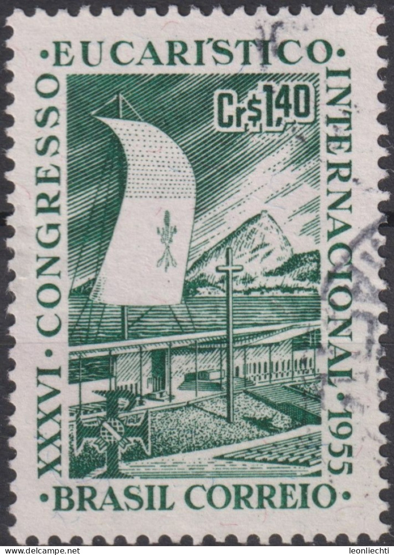 1955 Brasilien ° Mi:BR 881, Sn:BR 825, Yt:BR 607, XXXVI Eucharistic Congress, Eucharistic Congress - Gebruikt