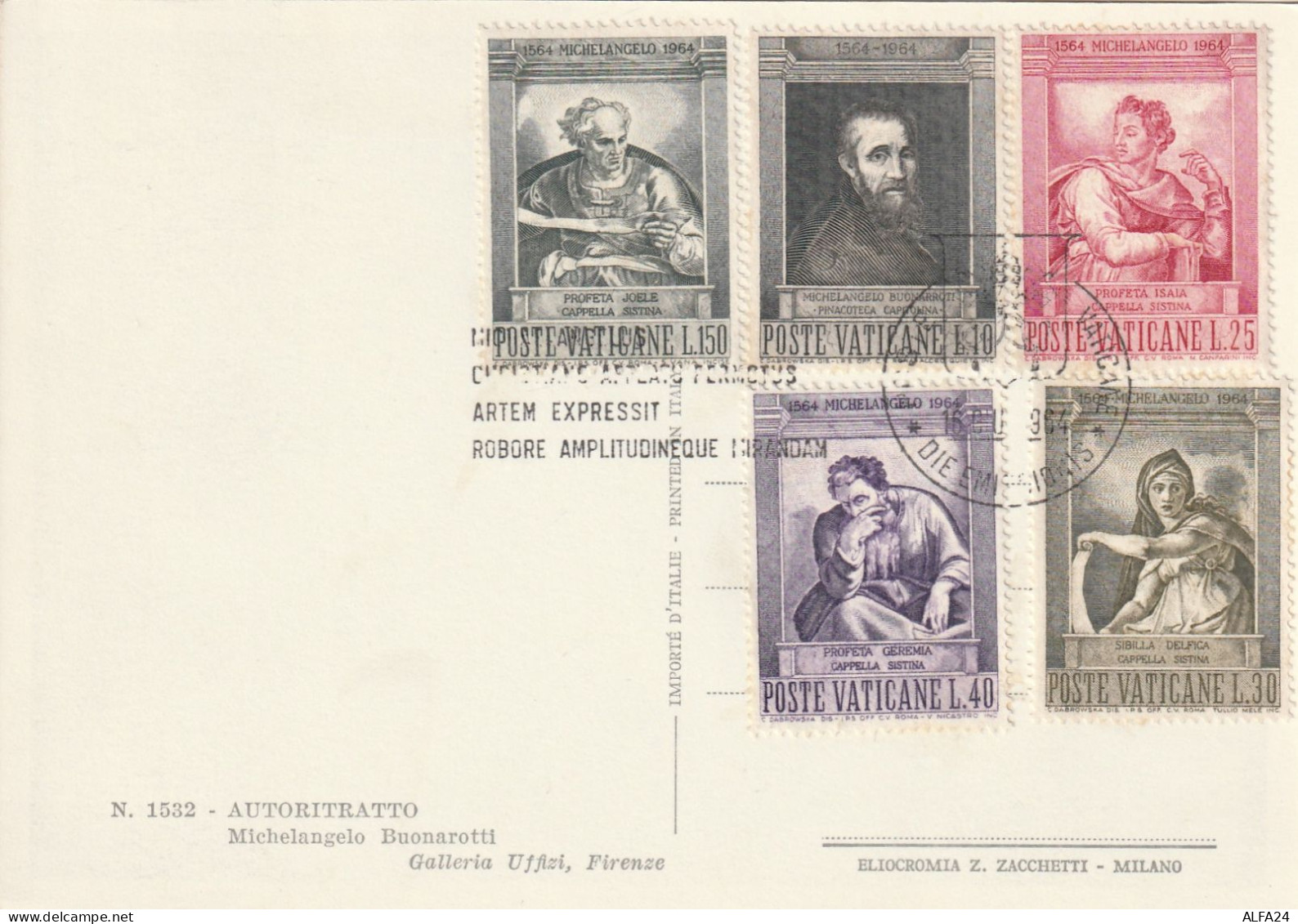 CARTOLINA 1964 SERIE VATICANO (XT727BR - Lettres & Documents