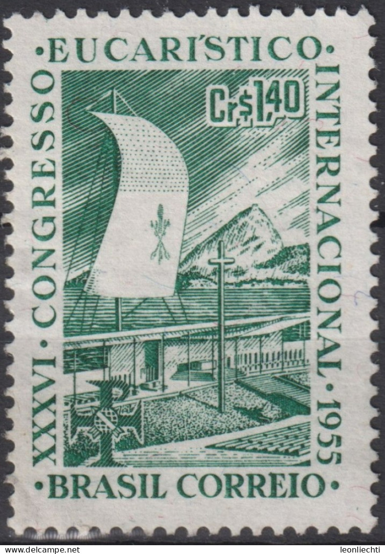 1955 Brasilien ** Mi:BR 881, Sn:BR 825, Yt:BR 607, XXXVI Eucharistic Congress, Eucharistic Congress - Ungebraucht