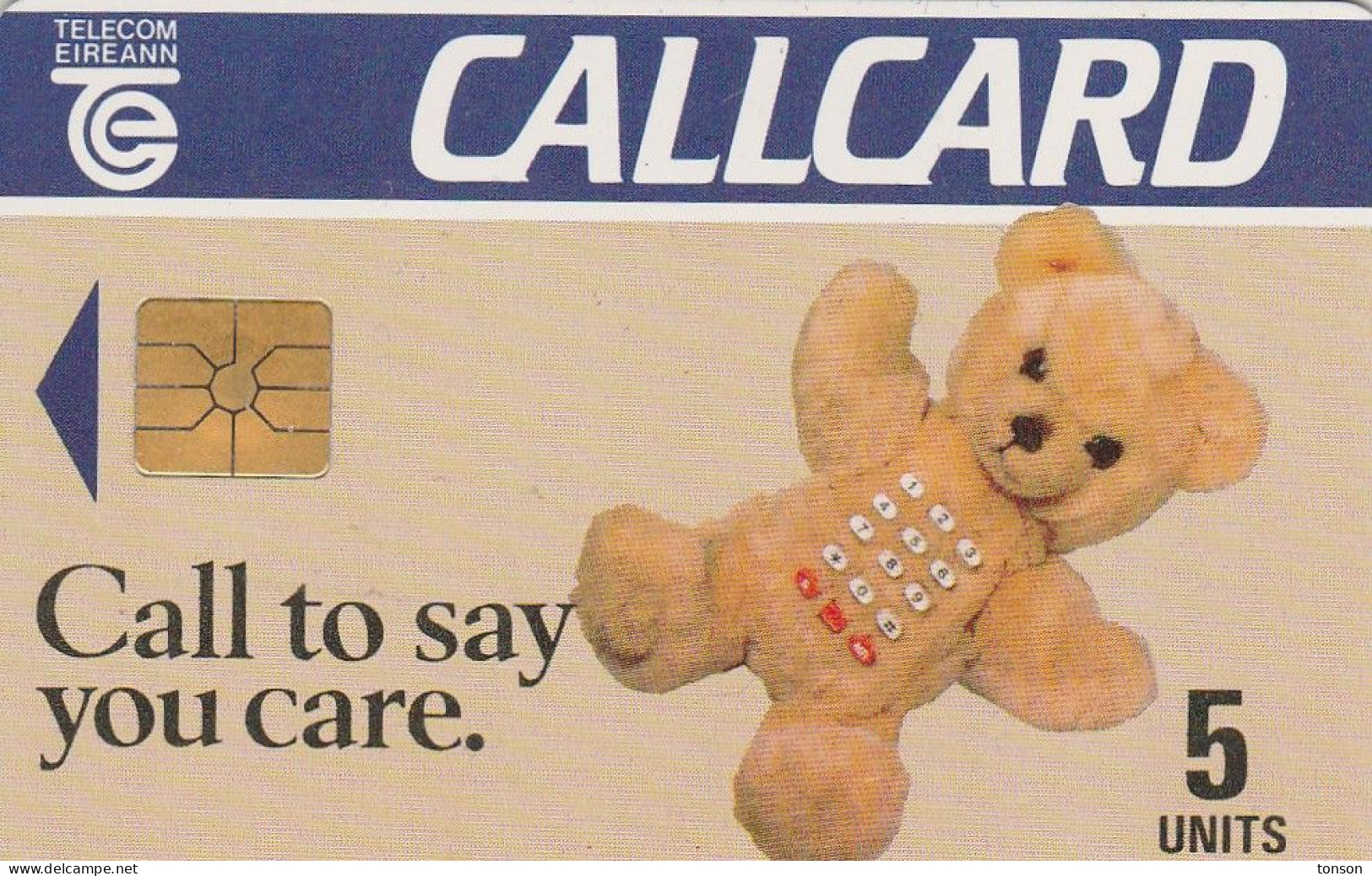 Ireland, IE-EIR-C-0001B, Teddy Bear, 2 Scans.     No Moreno Logo - Ierland