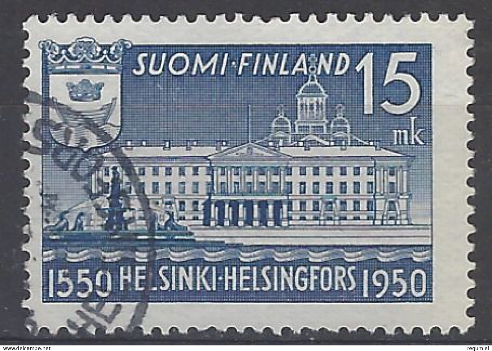 Finlandia U  373 (o) Usado.1950 - Oblitérés