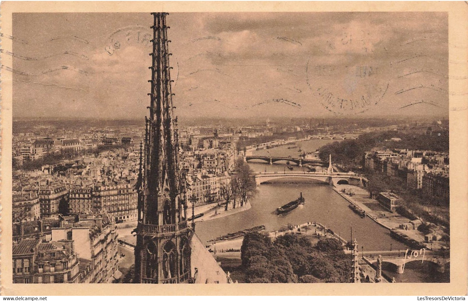 FRANCE - Paris... En Flànant - Vue Panorantique Prise De Notre Dame - Carte Postale Ancienne - Notre Dame Von Paris