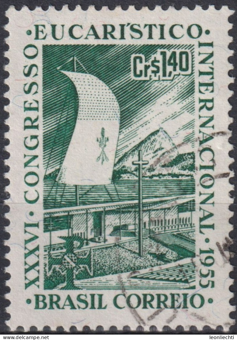 1955 Brasilien ° Mi:BR 881, Sn:BR 825, Yt:BR 607, XXXVI Eucharistic Congress, Eucharistic Congress - Oblitérés