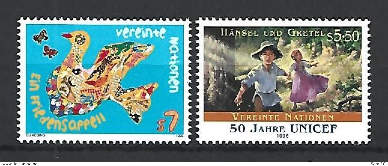 Timbre De Nations Unies Vienne Neuf ** N 236 Et  238 - Ungebraucht