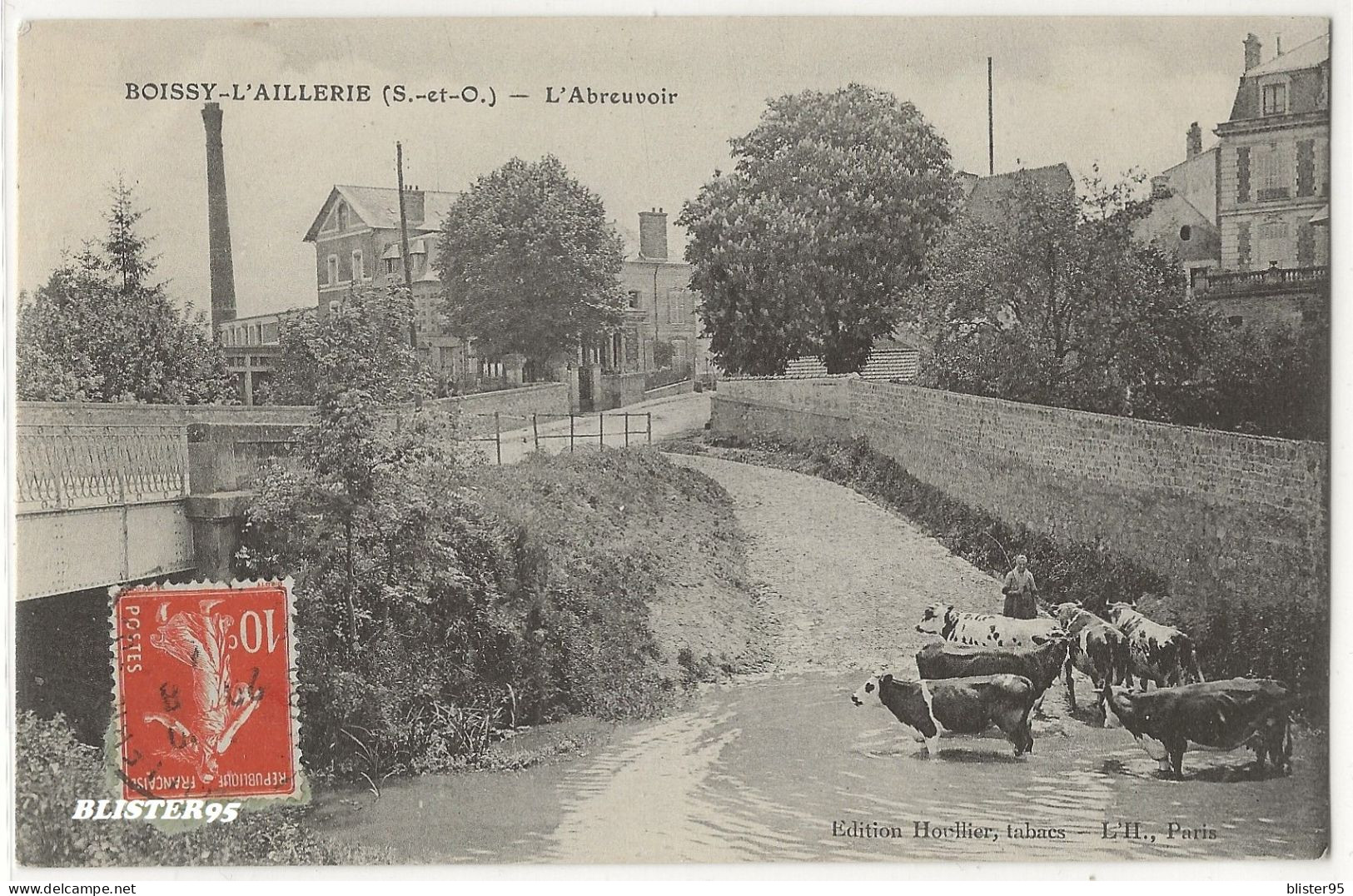 Boissy L Aillerie (95) , L Abreuvoir , Envoyée En 1912 - Boissy-l'Aillerie