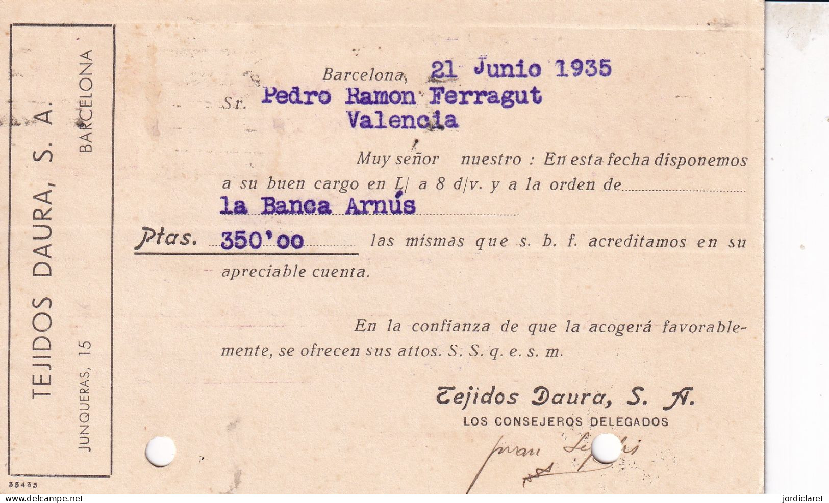 E.P IMPRESO AL DORSO - 1931-....
