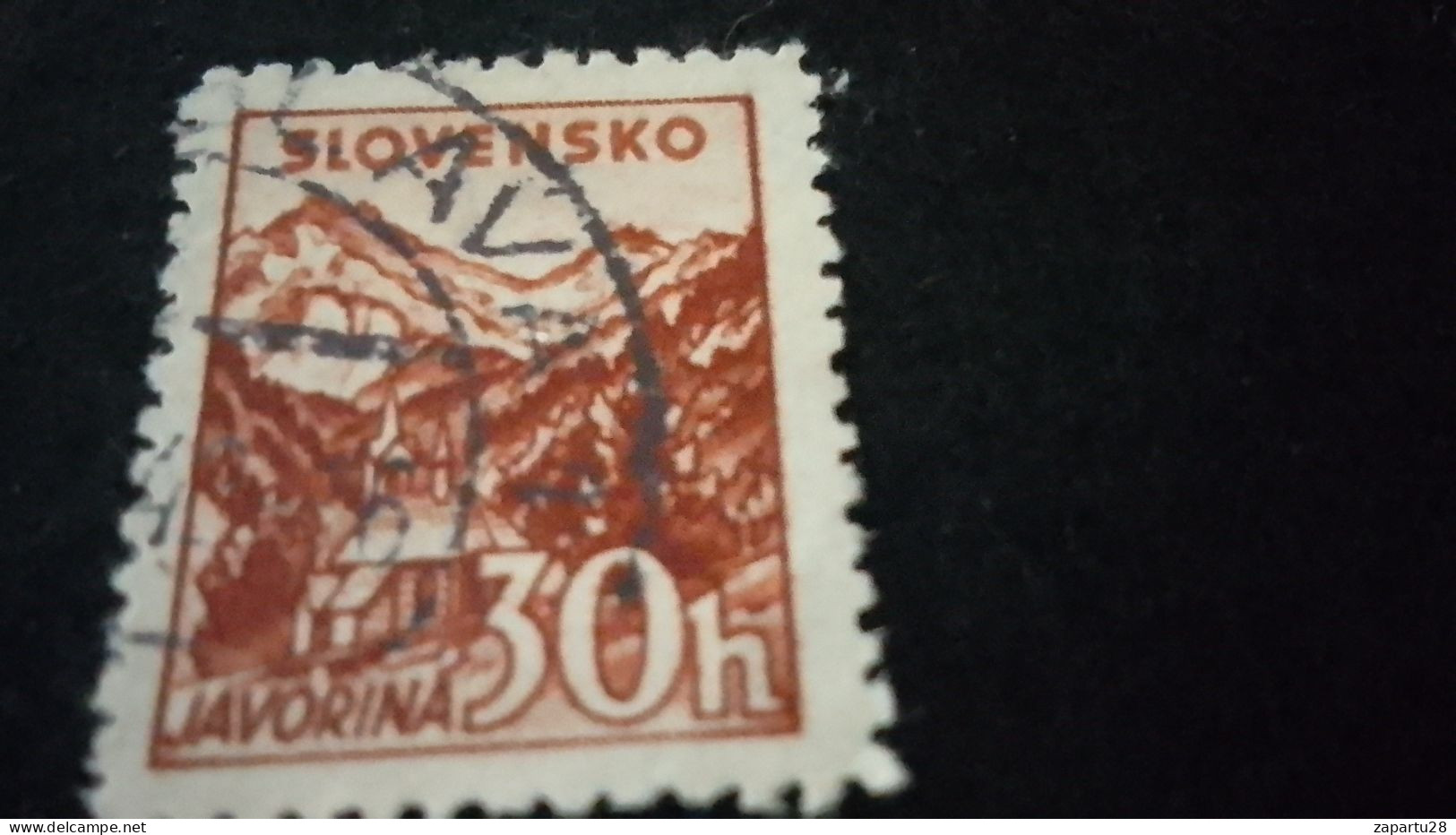 SLOVAKYA-    1939-45 --    30 H  DAMGALI - Gebruikt