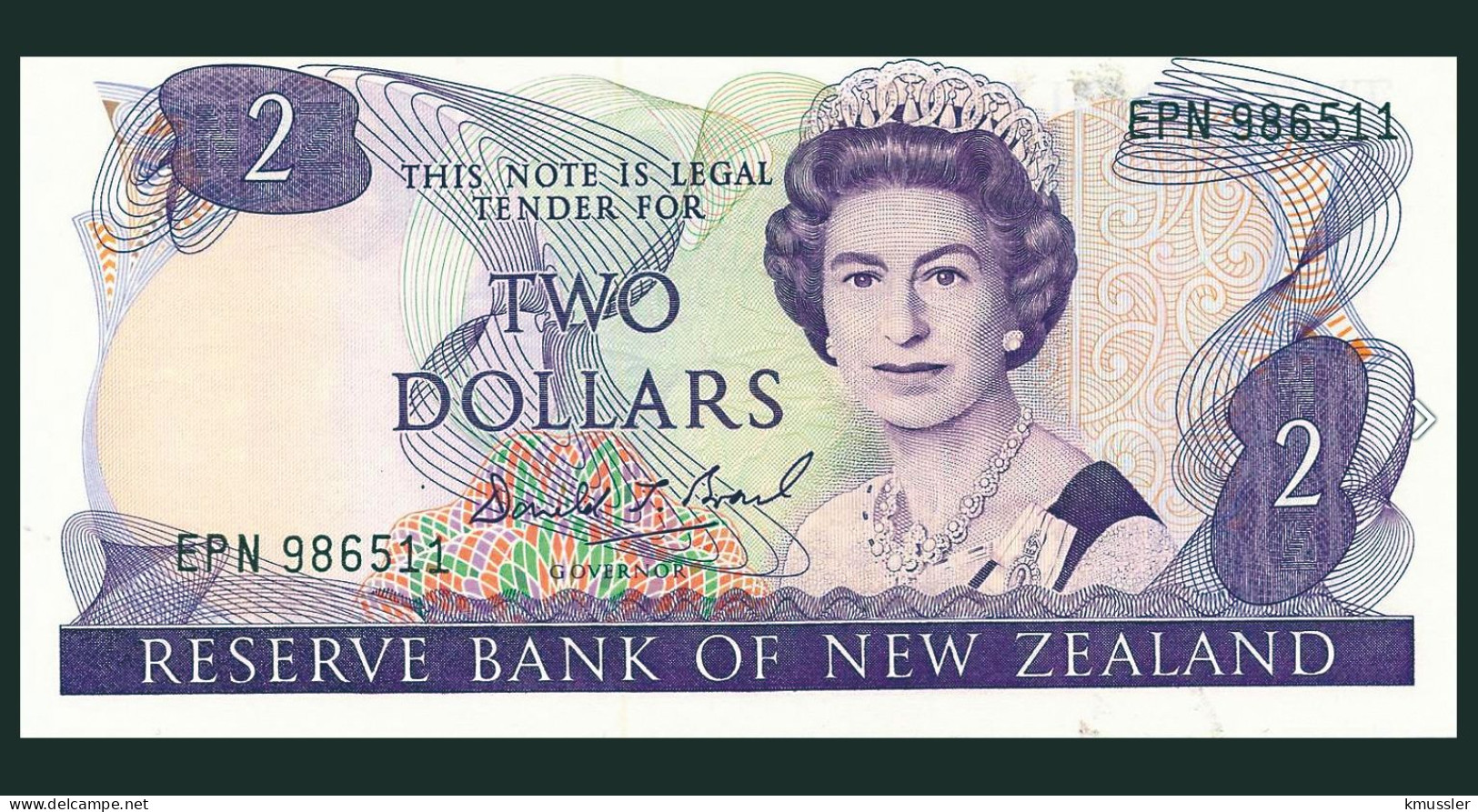 # # # Banknote Neuseeland (New Zealand) 2 Dollars (P-170) UNC # # # - Neuseeland