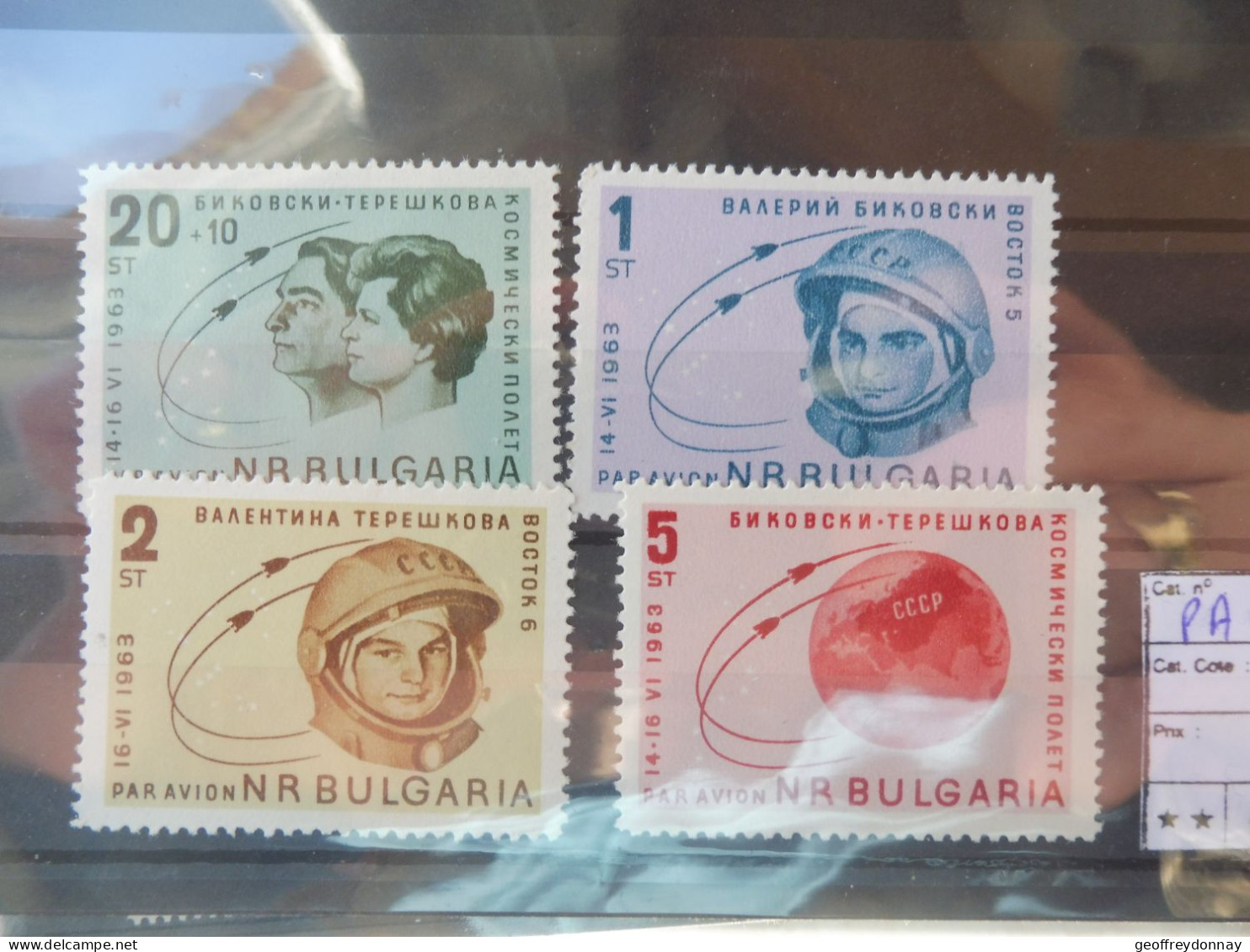 Bulgarie Bulgaria Pa Poste Aerienne Aero 93/95 + 98/101 Mnh Neuf ** Parfait Perfect Espace Space - Airmail