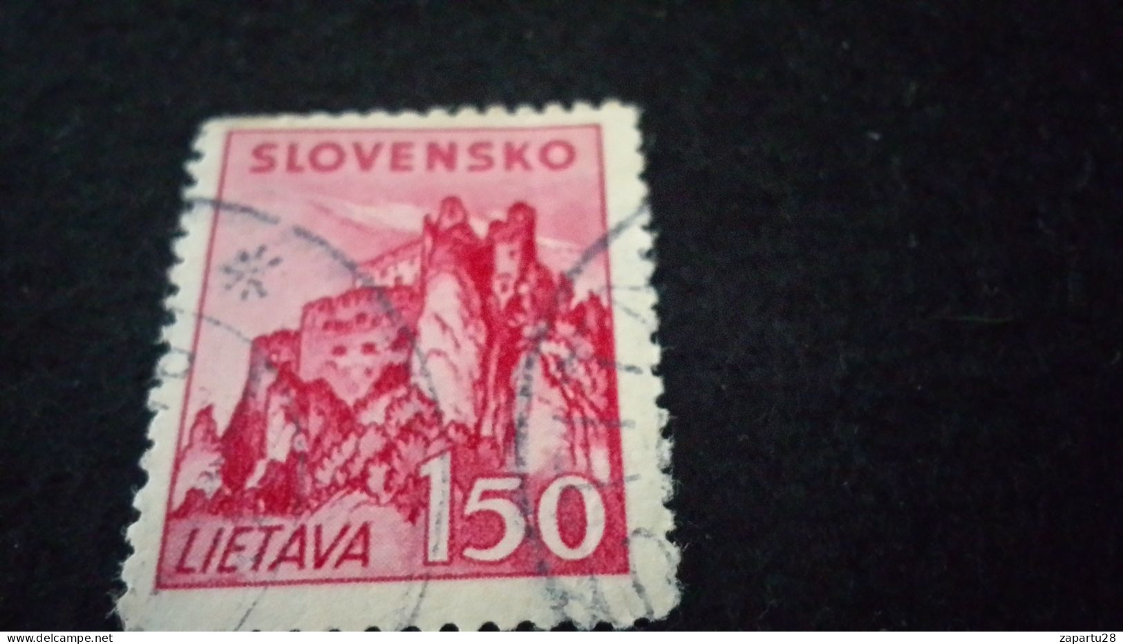 SLOVAKYA-    1939-45 --    1.50       LİETAVA       DAMGALI - Usati