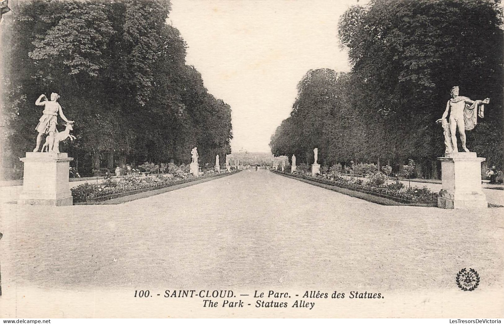 FRANCE - Saint Cloud - Vue Générale Sur Le Parc - Allées Des Statues - The Park - Statues Alley - Carte Postale Ancienne - Saint Cloud