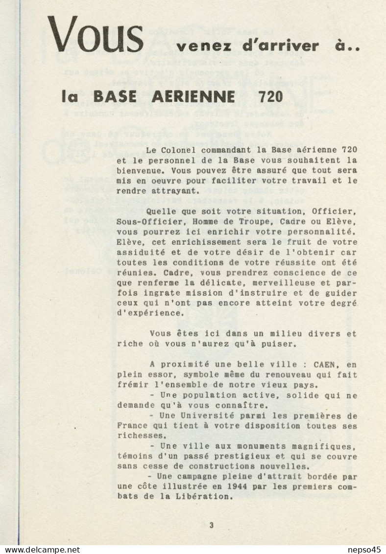 Vous Venez D'arriver à La Base Aérienne 720 De Caen.Avion.Aviation.Avions. - Otros & Sin Clasificación