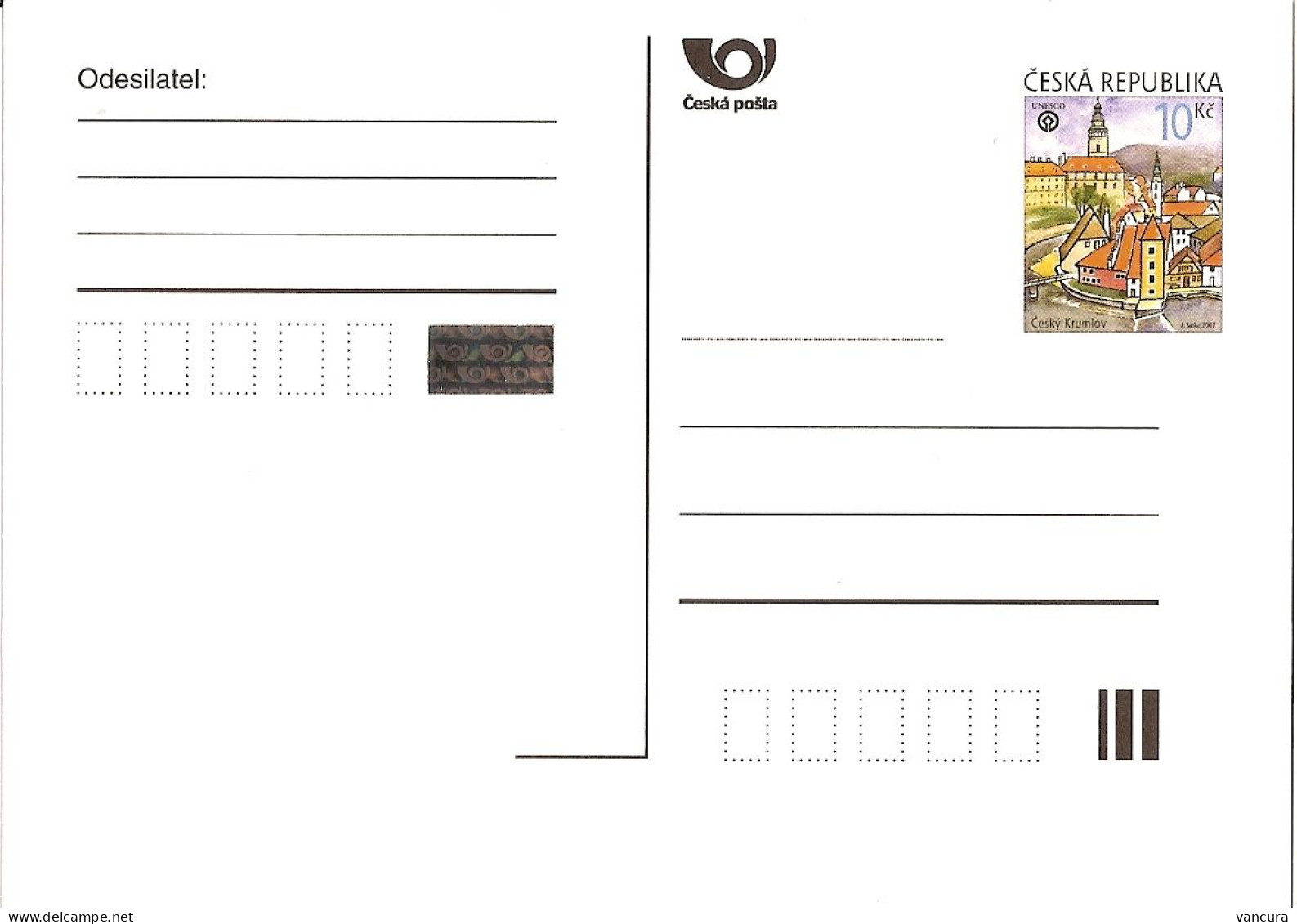 CDV 114 B Czech Republic - Cesky Krumlov 2008 - Cartes Postales