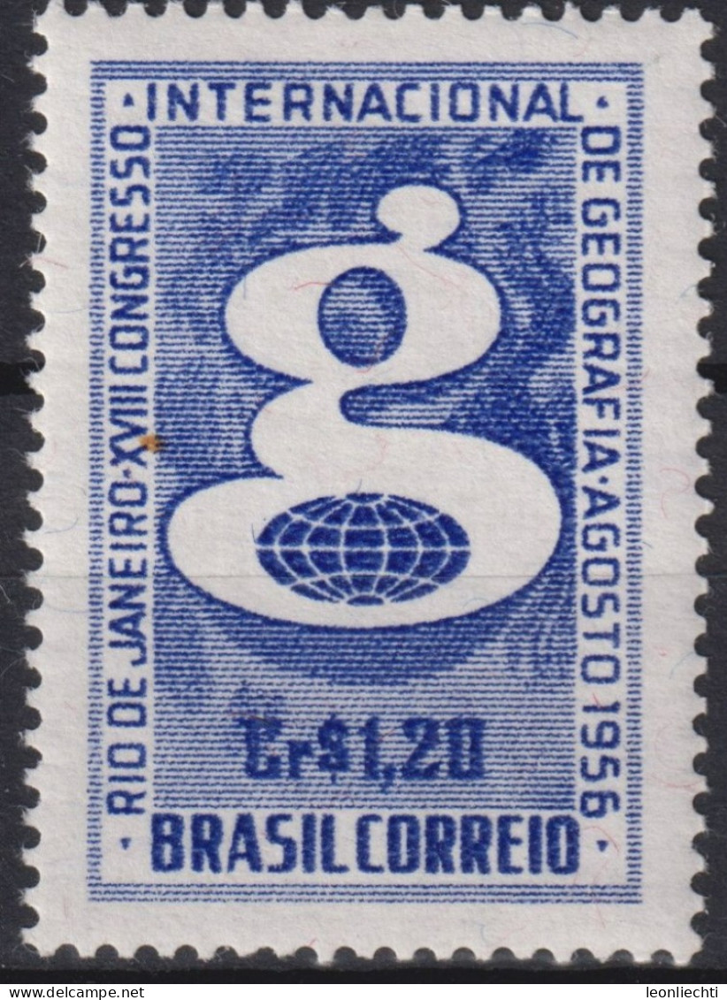 1956 Brasilien *F  Mi:BR 890, Sn:BR 834, Yt:BR 616, Publicity Of The 18th International Congress Of Geography - Unused Stamps