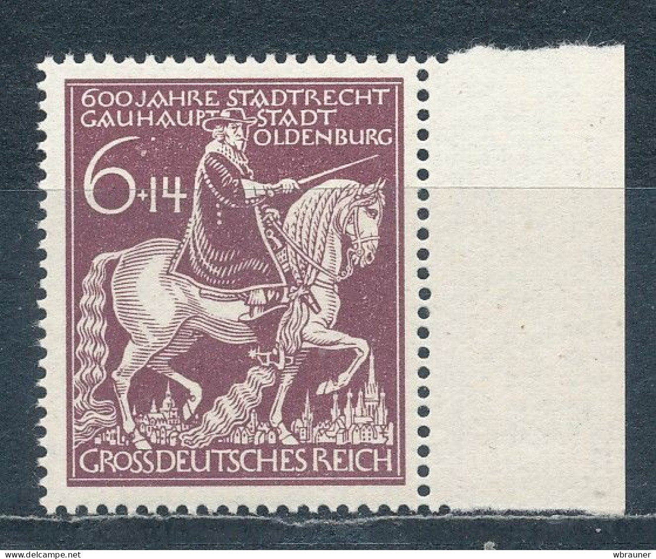 Deutsches Reich 907 Plattenfehler  VI ** Mi. 80,- - Variétés & Curiosités