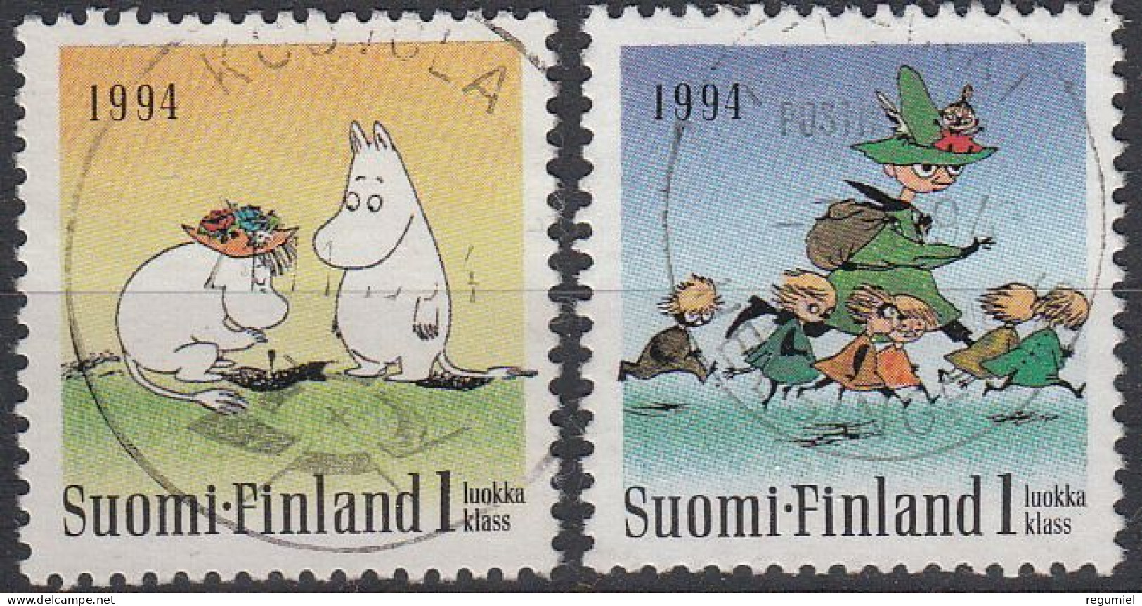 Finlandia U 1202/1203 (o) Usado.1994 - Oblitérés