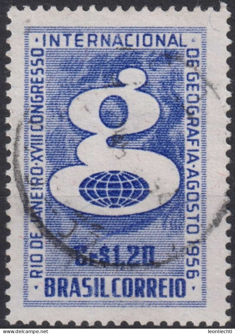 1956 Brasilien ° Mi:BR 890, Sn:BR 834, Yt:BR 616, Publicity Of The 18th International Congress Of Geography - Oblitérés