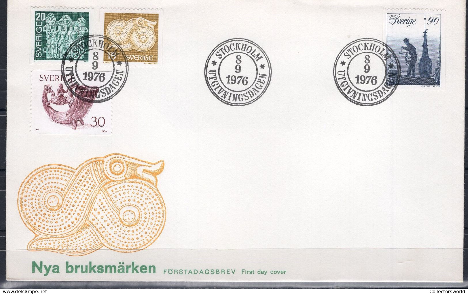 Sweden 1976 FDC Definitives - Covers & Documents