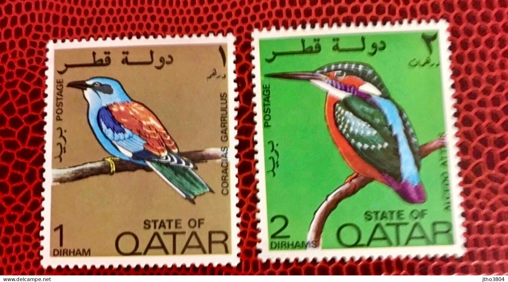 ÉMIRATS ARABES UNIS - QATAR - 1972 - 2v Neuf MNH ** Mi 528 529 Ucello Oiseau Bird Pájaro Vogel - Papagayos