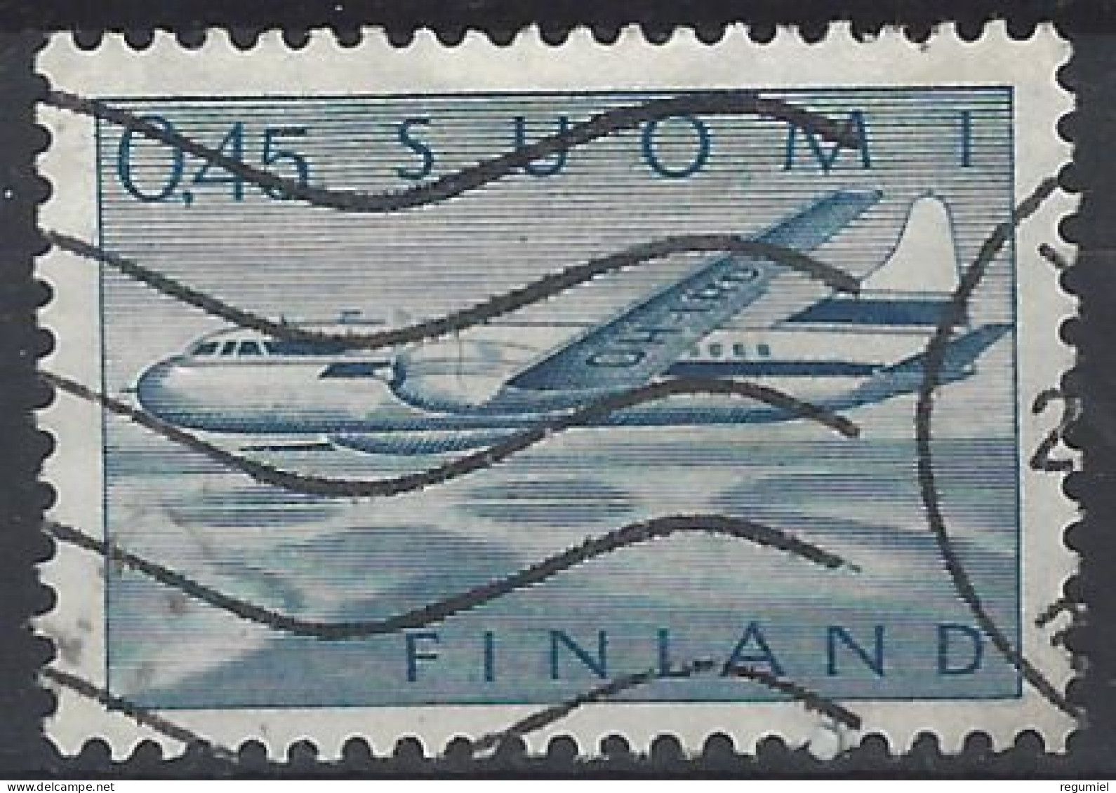 Finlandia Aereo U 8 (o) Usado.1963 - Oblitérés