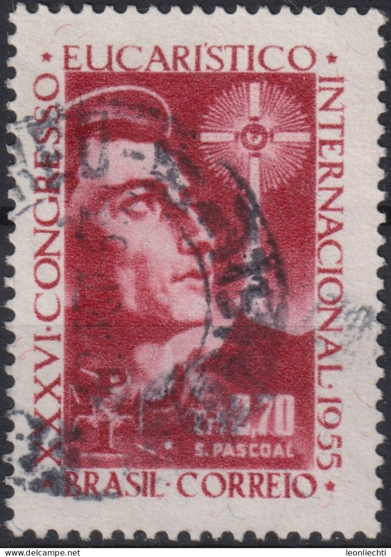 1955 Brasilien ° Mi:BR 882, Sn:BR 826, Yt:BR 608, Saint Paschal Baylon Patron Of Eucharistic Congresses - Oblitérés