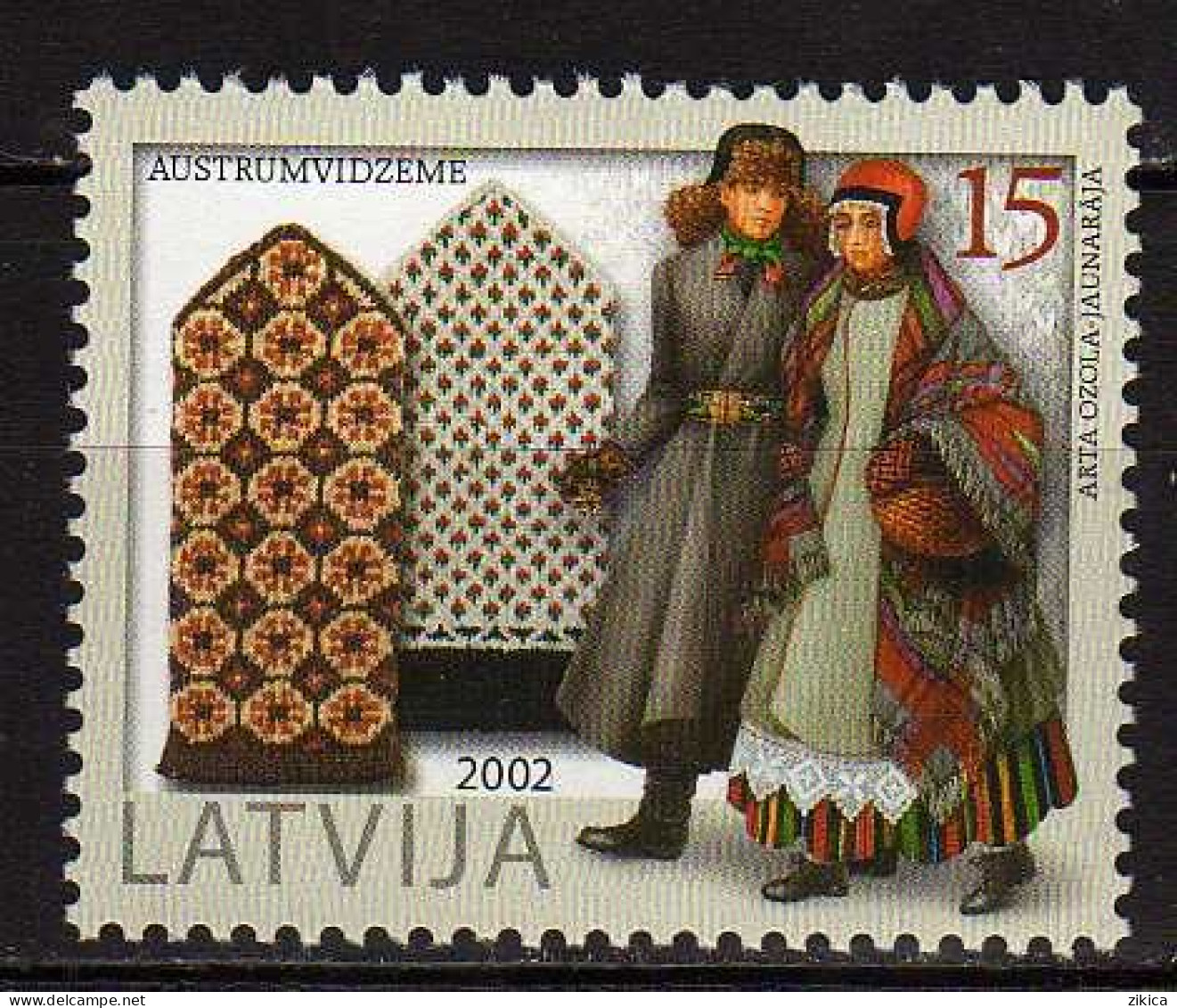 Latvia 2002 Mittens - Lettish Clothes For The Winter. MNH** - Lettland