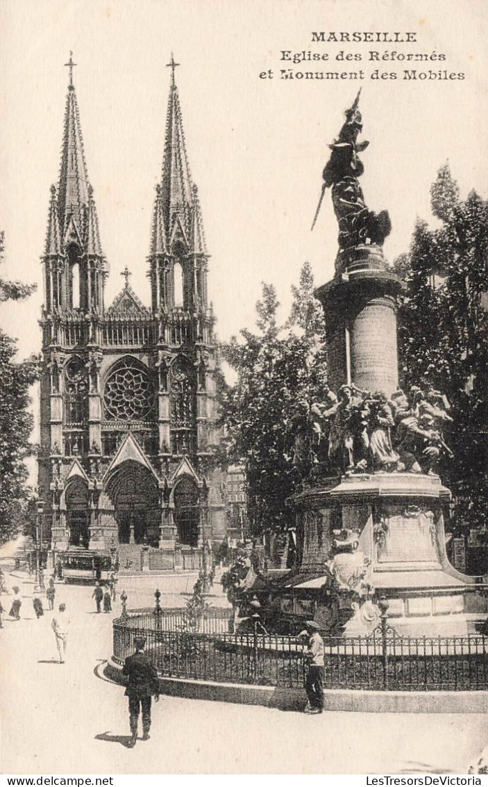 FRANCE - Marseille - Vue Générale De L'église Des Réformés Et Monuments Des Mobiles - Carte Postale Ancienne - Monumenten