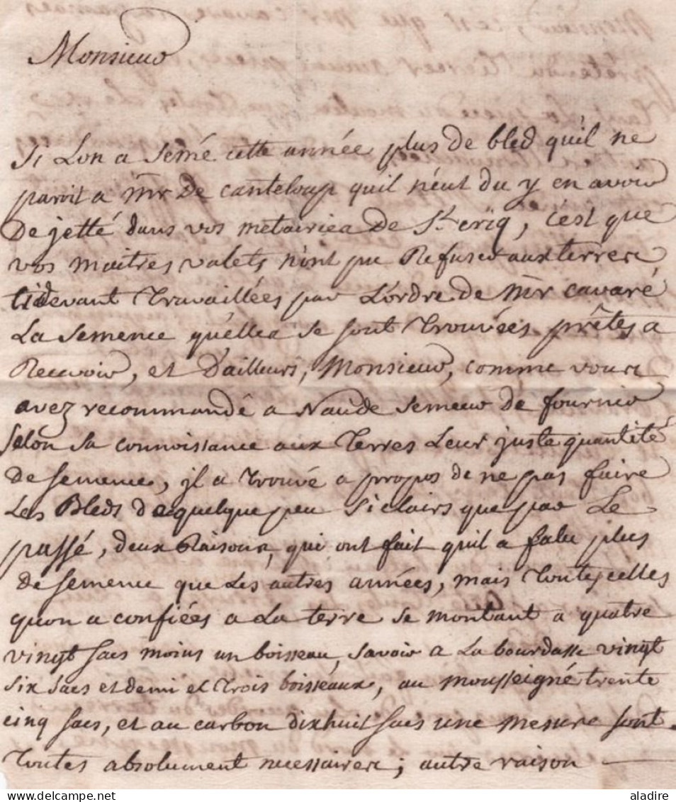 1777 - Lettre Avec Corresp De 3 Pages De SAINT CRICQ, Gers Vers SAINT LEONARD, Gers - Règne De Louis XVI - 1701-1800: Précurseurs XVIII