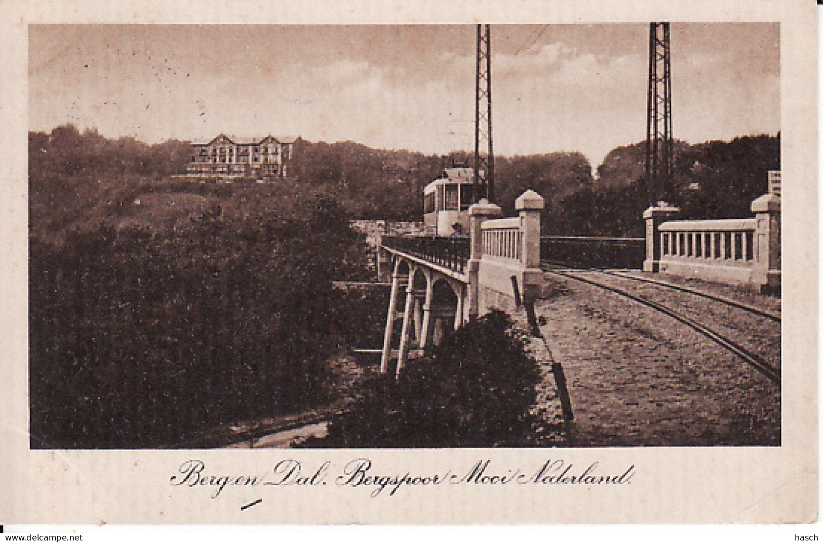 258974Berg En Dal, Bergspoor 1917 (rechts Onder Een Vouw) - Nijmegen